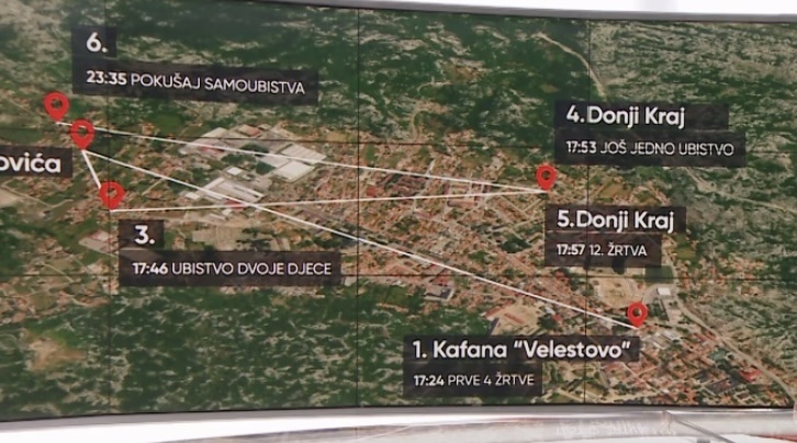 PUTANJA ZLOČINA: Pet lokacija na kojima je Martinović ubijao 