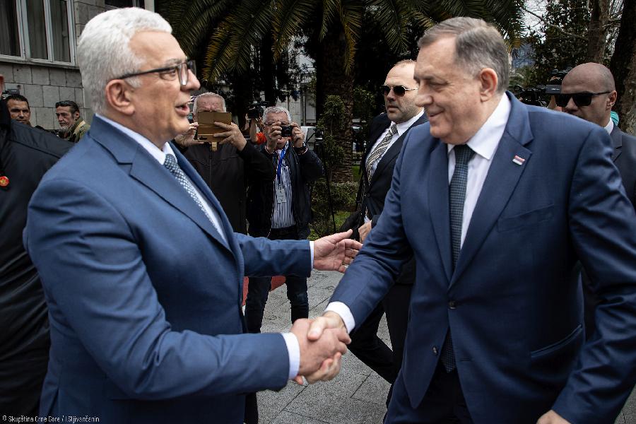 Mandić i Dodik (Foto: Skupština Crne Gore)