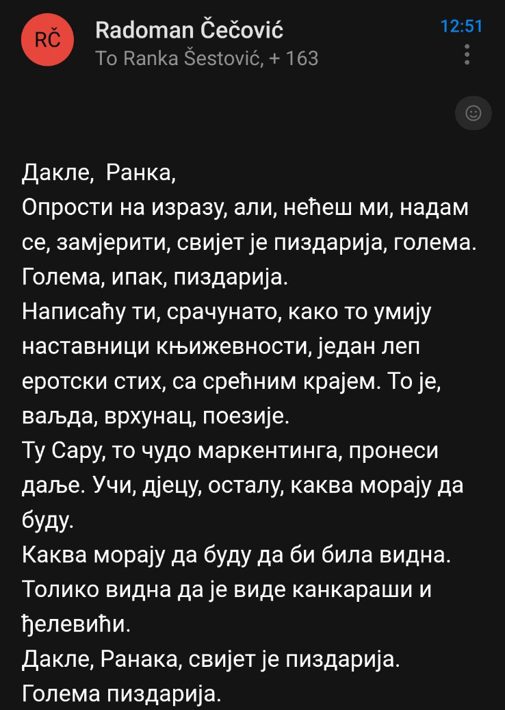 Čečović prepiska 1