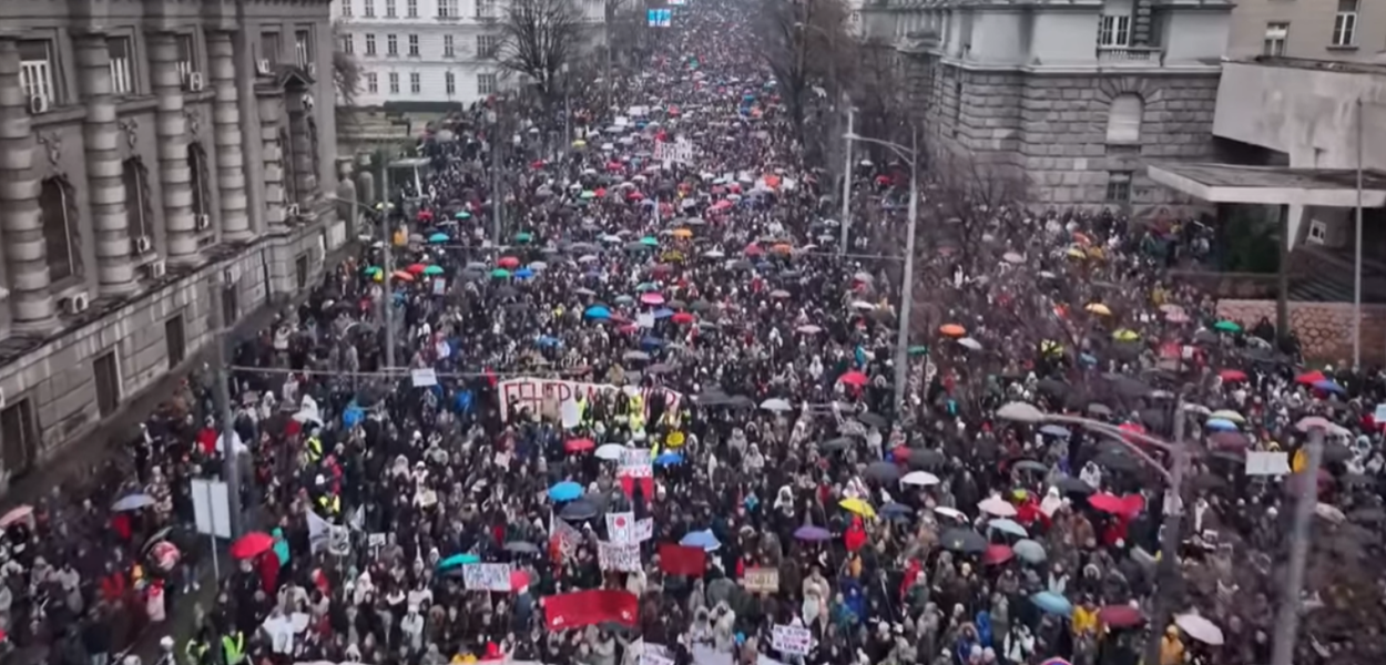 Generalni štrajk u Srbiji (Foto: Stop kadar)