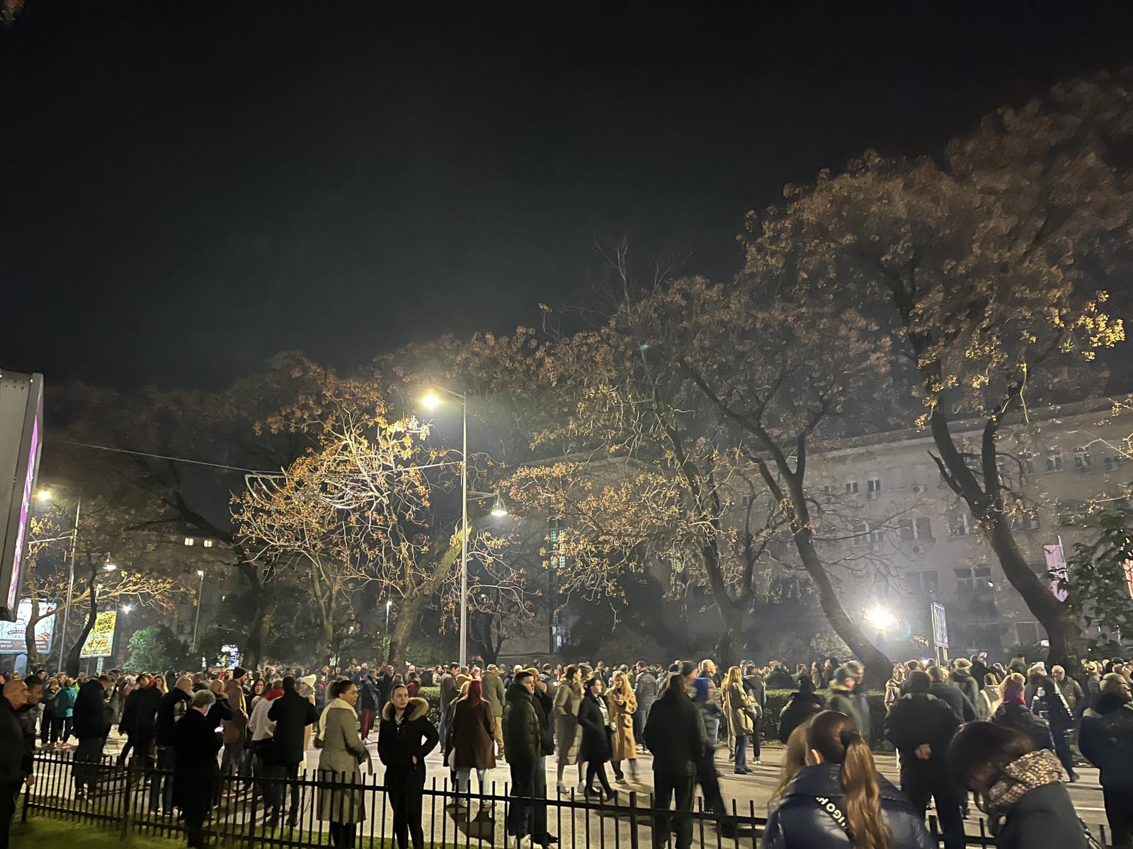 Protest ispred MUP-a