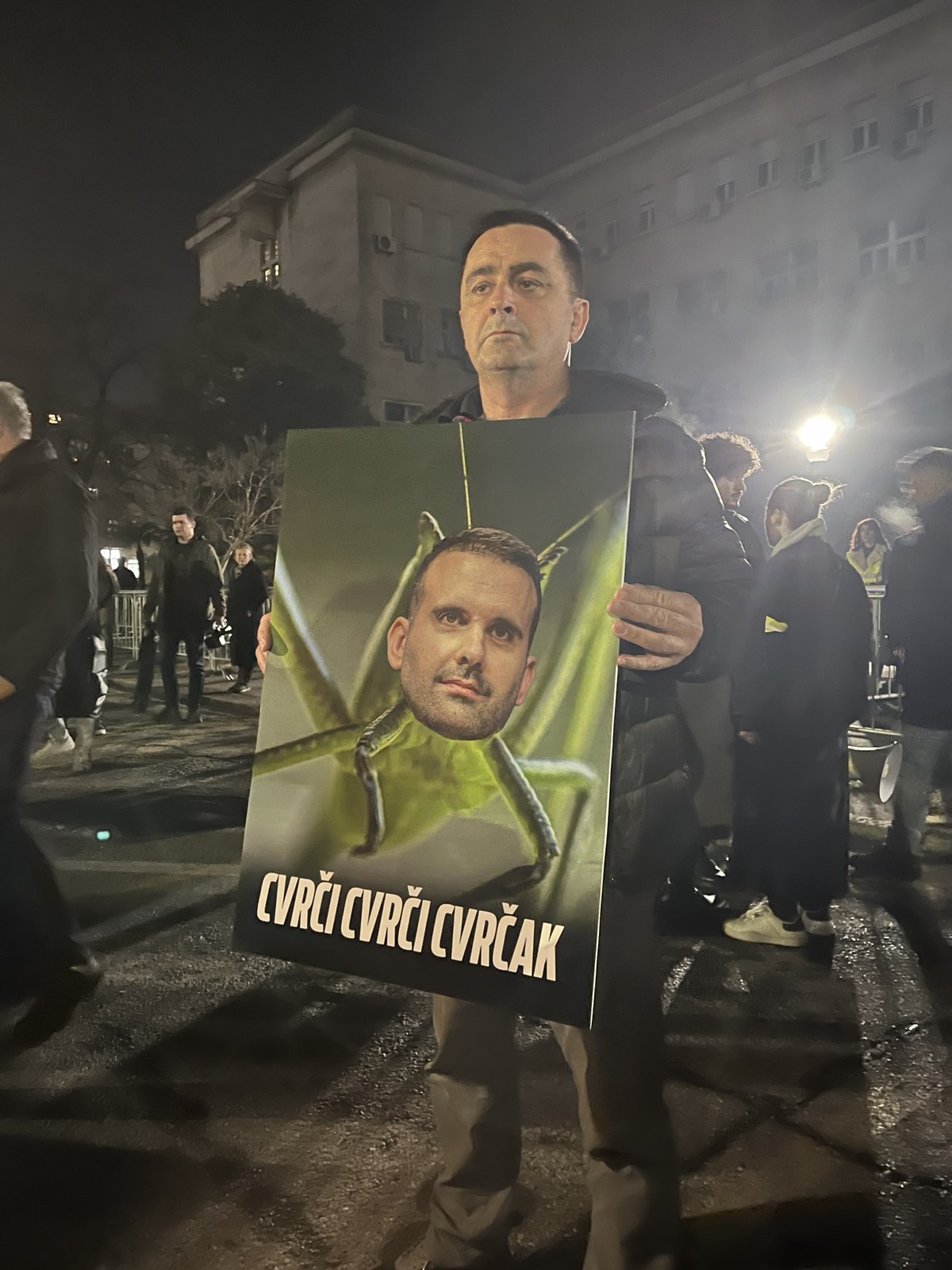 Protest ispred MUP-a 