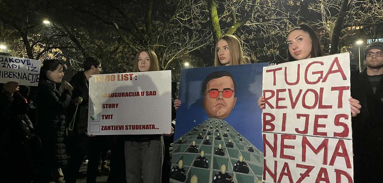 Sa jednog od protesta (Foto: Portal ETV/Anja Ivanović)