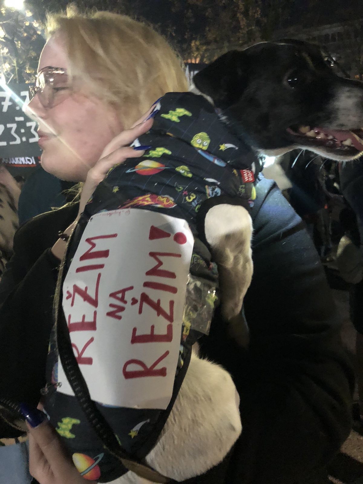 Protest ispred MUP-a