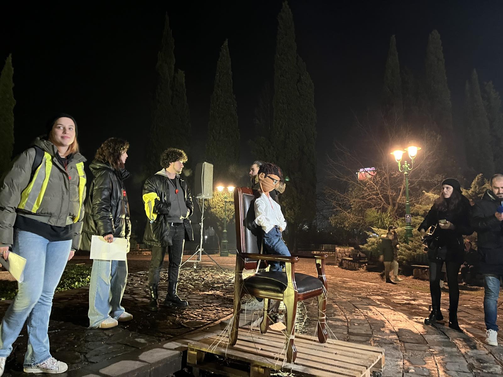 Ispred Skupštine Crne Gore