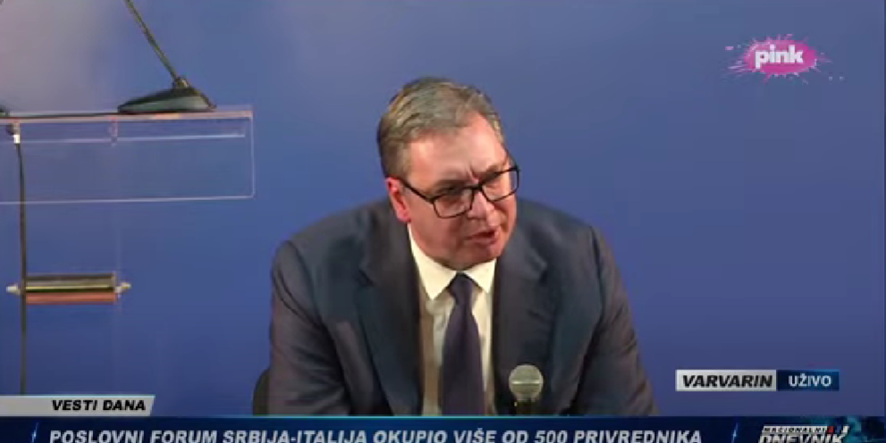 Aleksandar Vučić (Foto: TV Pink - stop kadar)