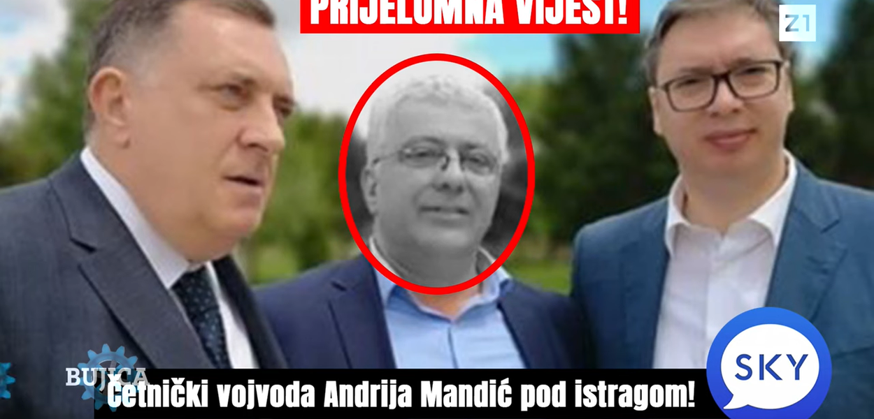 TVZ1 o Andriji Mandiću (Foto: Screenshot iz emisije ,,Bujica")