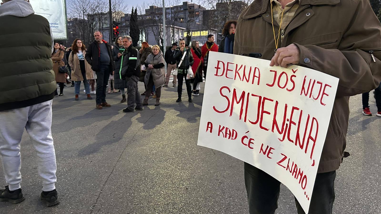 Đekna, Blokada kod Trgovinske