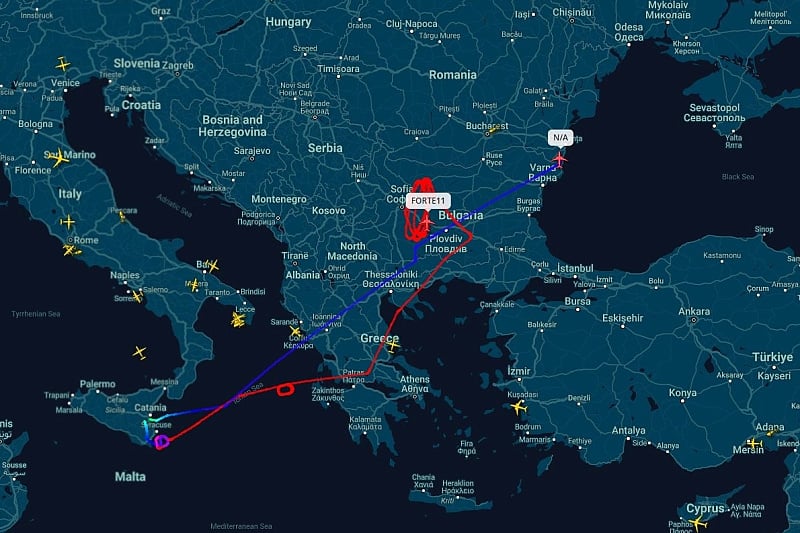 (Foto: Flightradar24)