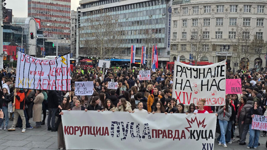 Sa protesta u Beogradu (Foto: FoNet/Marko Dragoslavić)