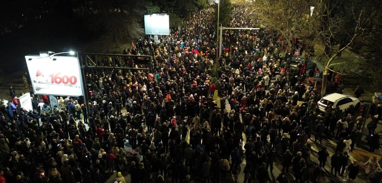 Sa jednog od protesta neformalne studentske grupe „Kamo śutra“ (Foto: Portal ETV/Siniša Adamović)