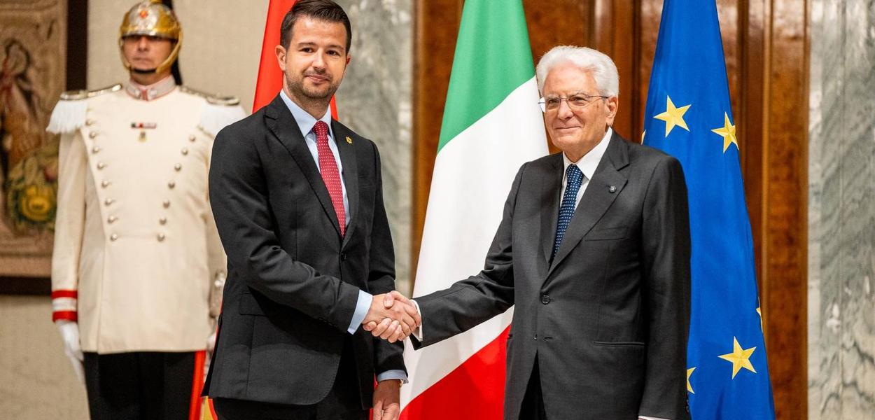 Milatović i Matarela (Foto: Kabinet predsjednika Crne Gore)