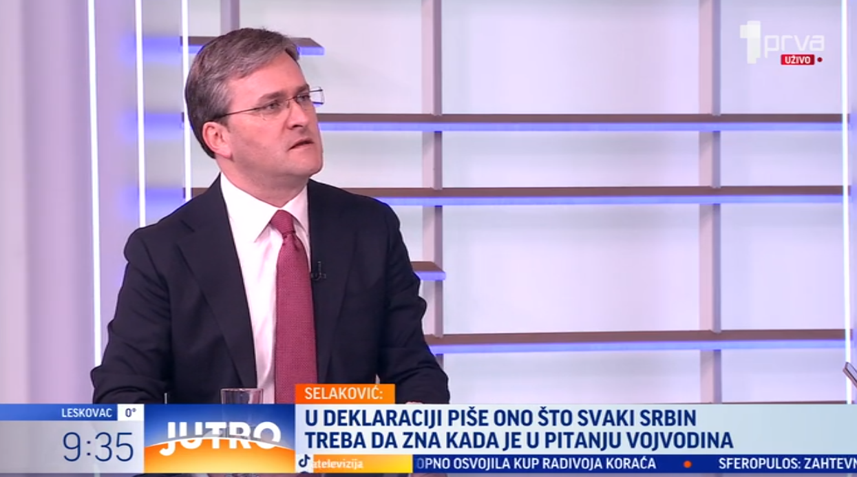 Nikola Selaković (Foto: TV Prva - stop kadar)