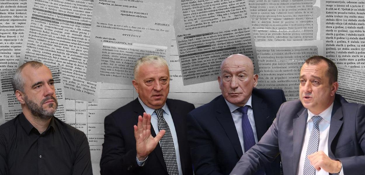 POLITIKA I PRAVO: Miloš Šoškić, Zoran Lazović, Milivoje Katnić, Saša Čađenović (Foto: Ilustracija: I. ABRAMOVIĆ )