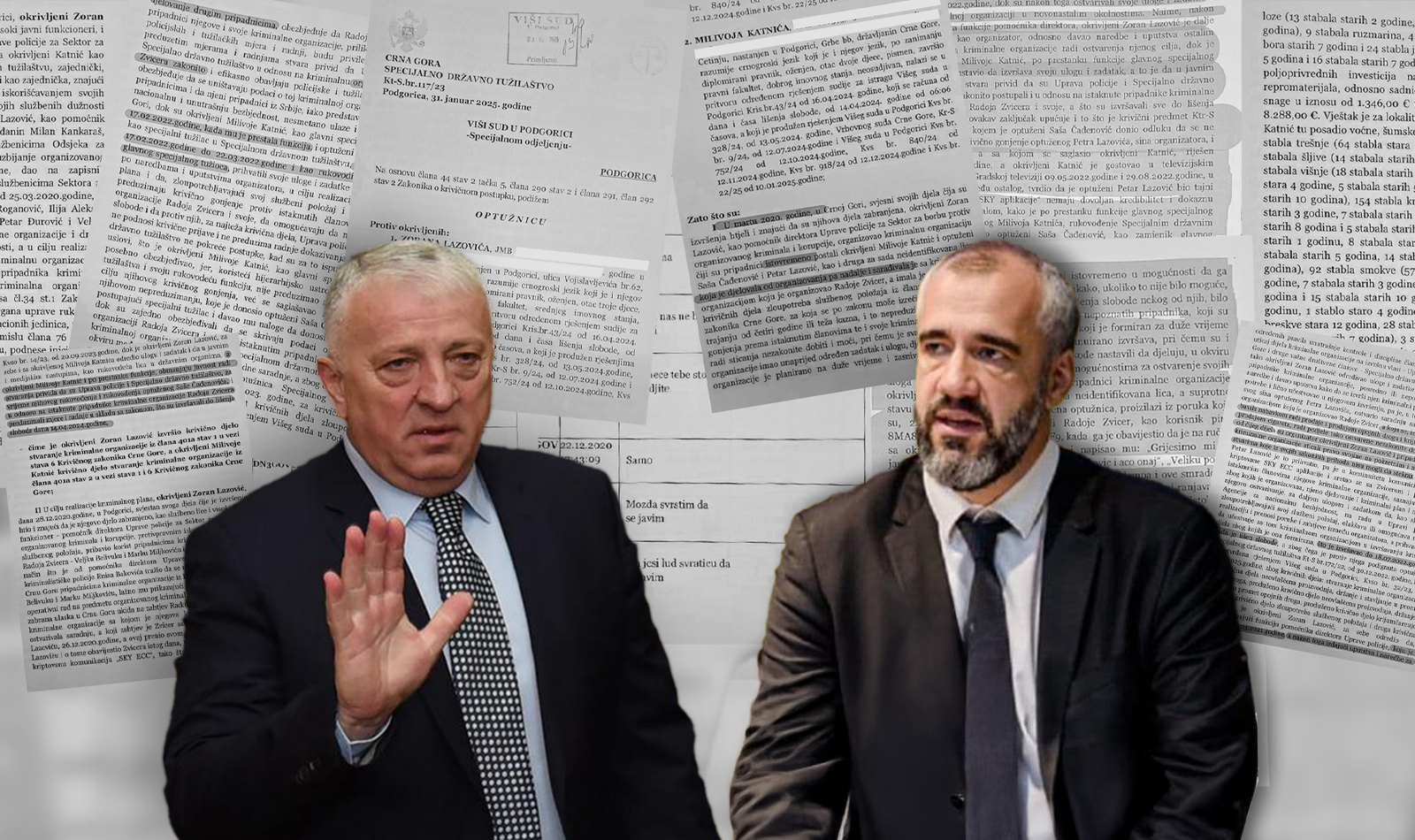 OPTUŽNICA PREPUNA MANJAKOVISTI: Optuženi Zoran Lazović, specijalni tužilac Miloš Šoškić