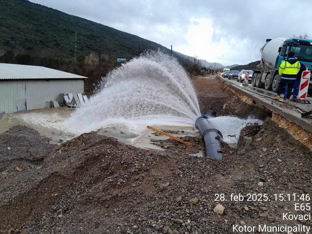 Havarija na regionalnom vodovodu 