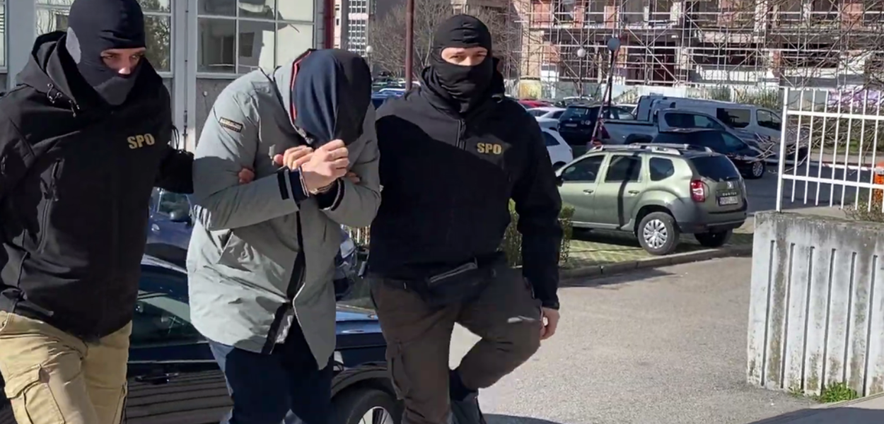 Sa jučerašnjeg privođenja (Foto: Portal ETV)