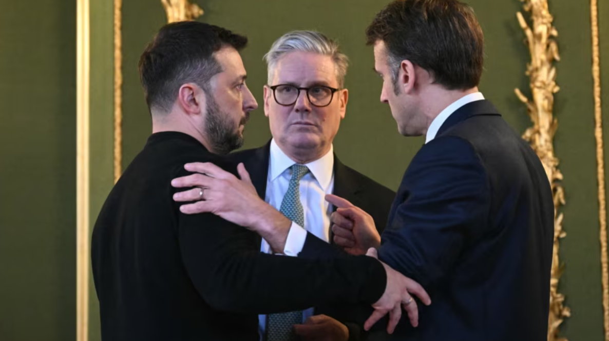 Zelenski, Starmer i Makron (Foto: AFP)