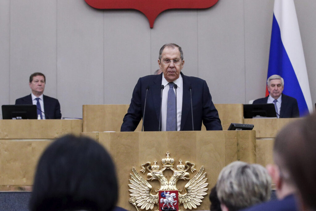 Sergej Lavrov (Foto: The State Duma, the Lower House of the Russian Parliament via AP)