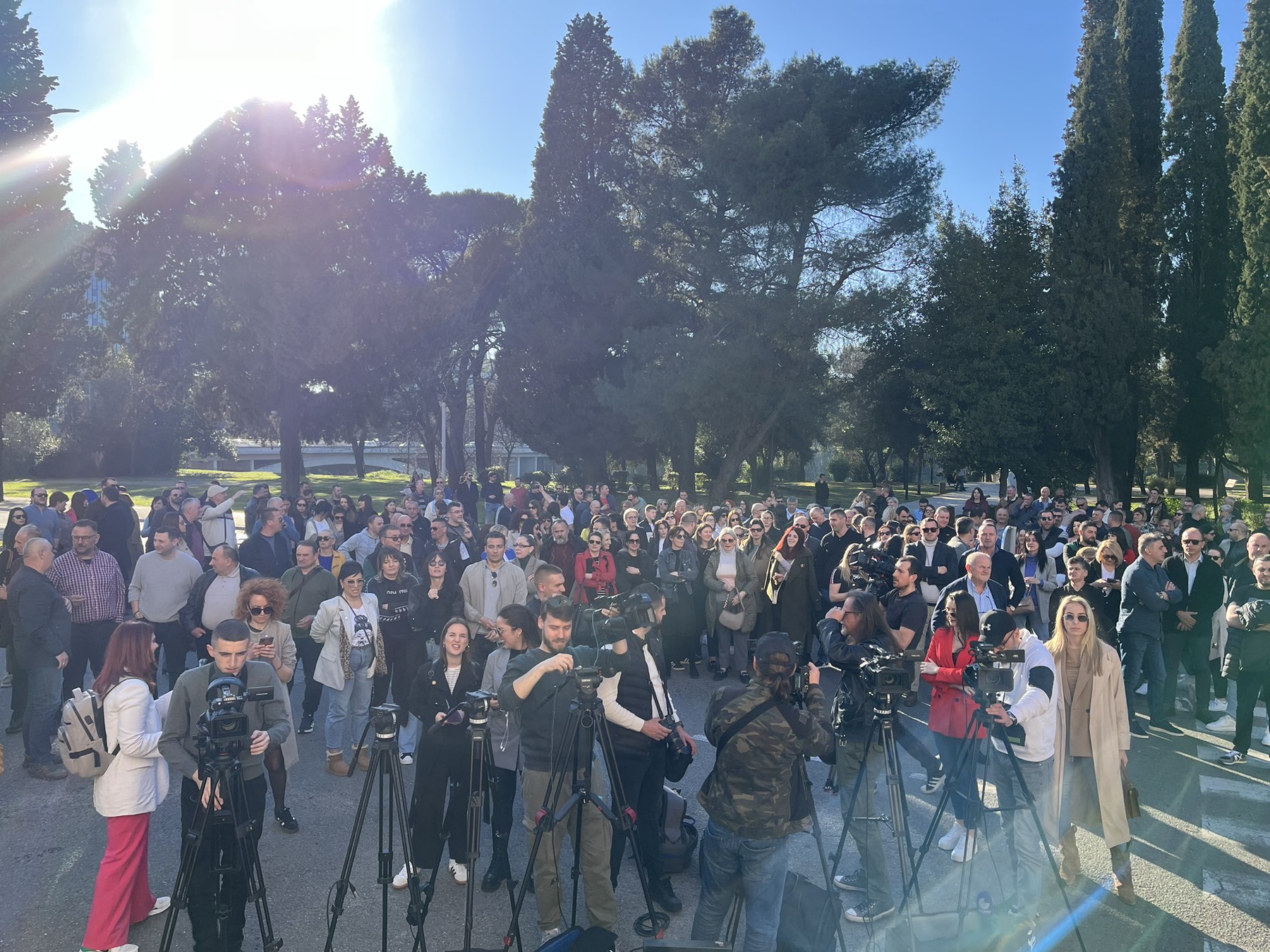 Protest Sindikata uprave i pravosuđa