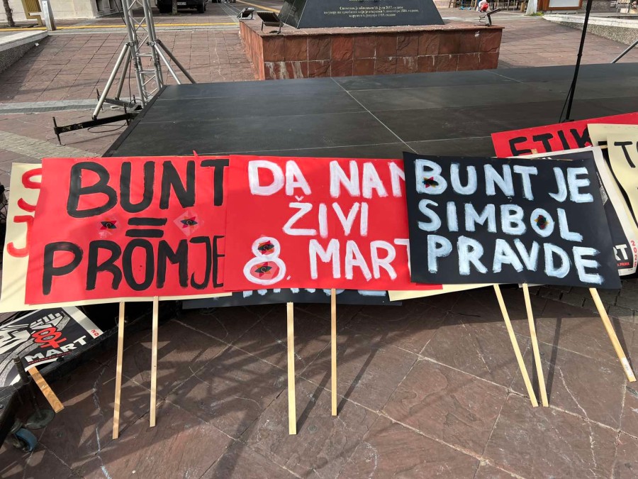 Sa Osmomartovskog marša u Podgorici