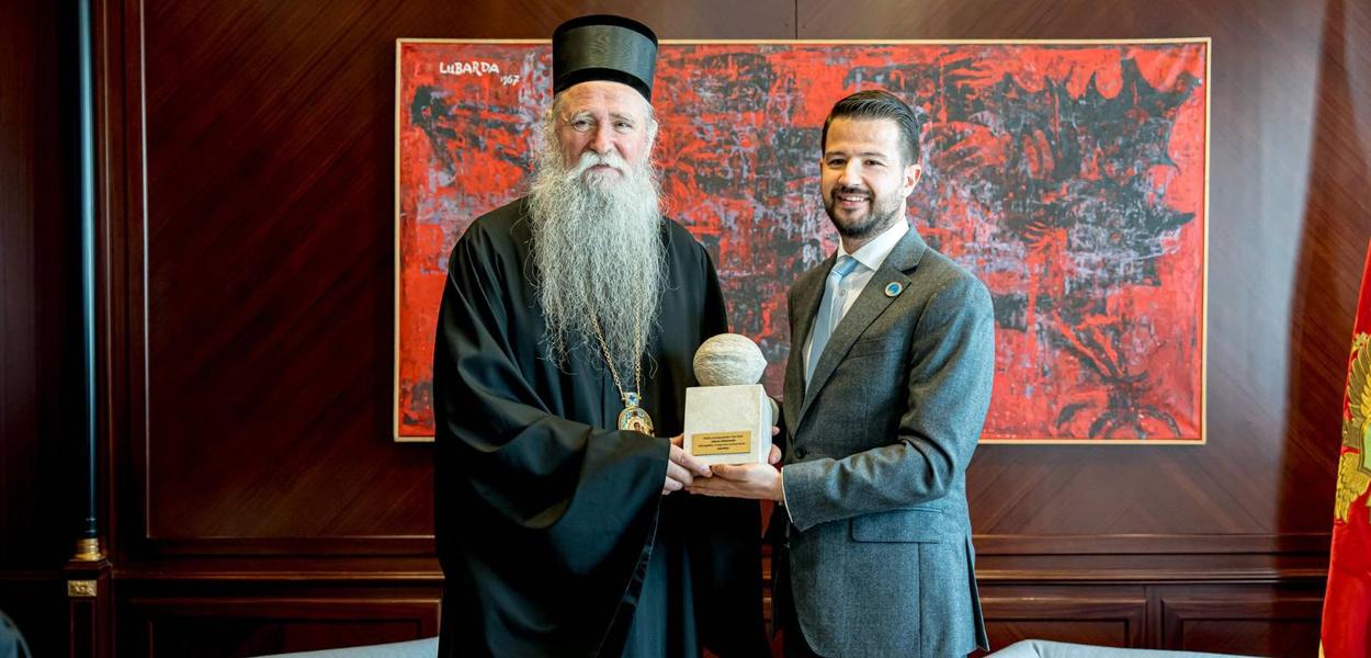 Joanikije i Milatović (Foto: Kabinet predsjednika Crne Gore)