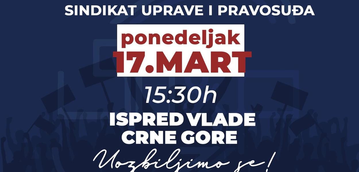 (Foto: Sindikat uprave i pravosuđa)