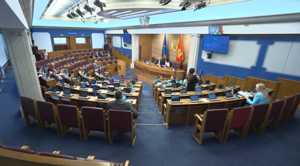 Sa današnje sjednice (Foto: Skupština Crne Gore - stop kadar)