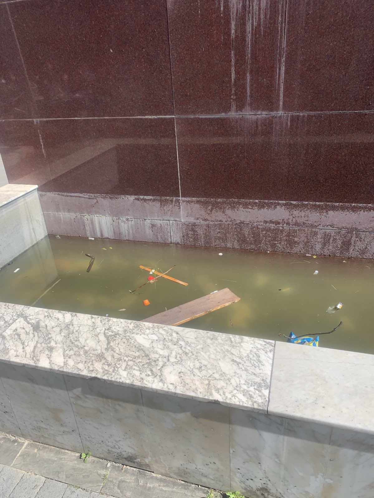 Neuredne fontane u centru grada (Foto: Maša Šturanović - X)