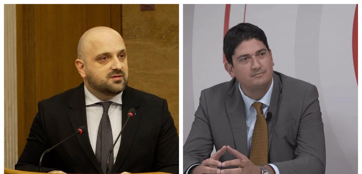 DOGOVOREN TEKST: Ministar Bojan Božović i advokat Miloš Vukčević 