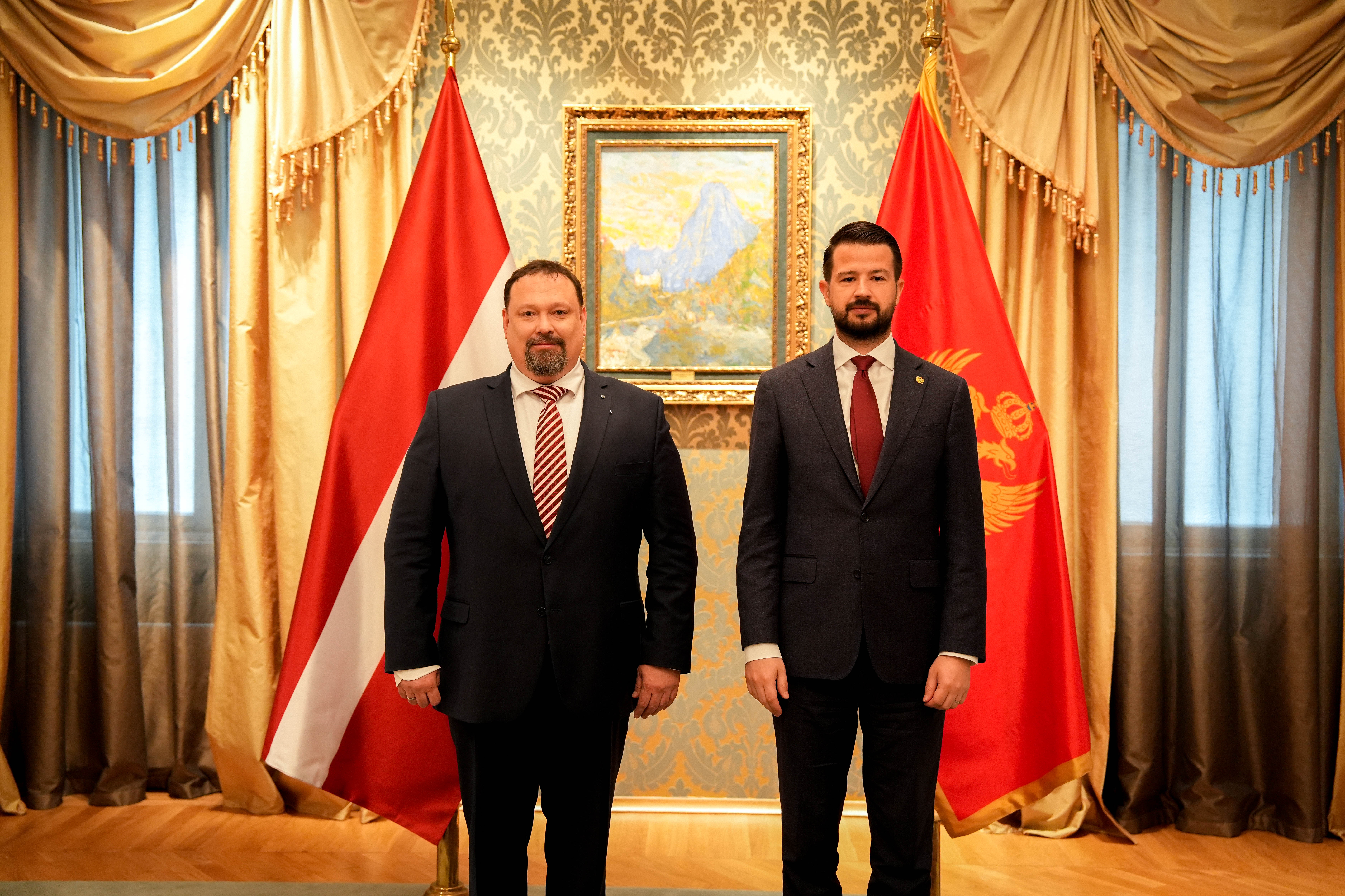 Milatović sa ambasadorom Letonije