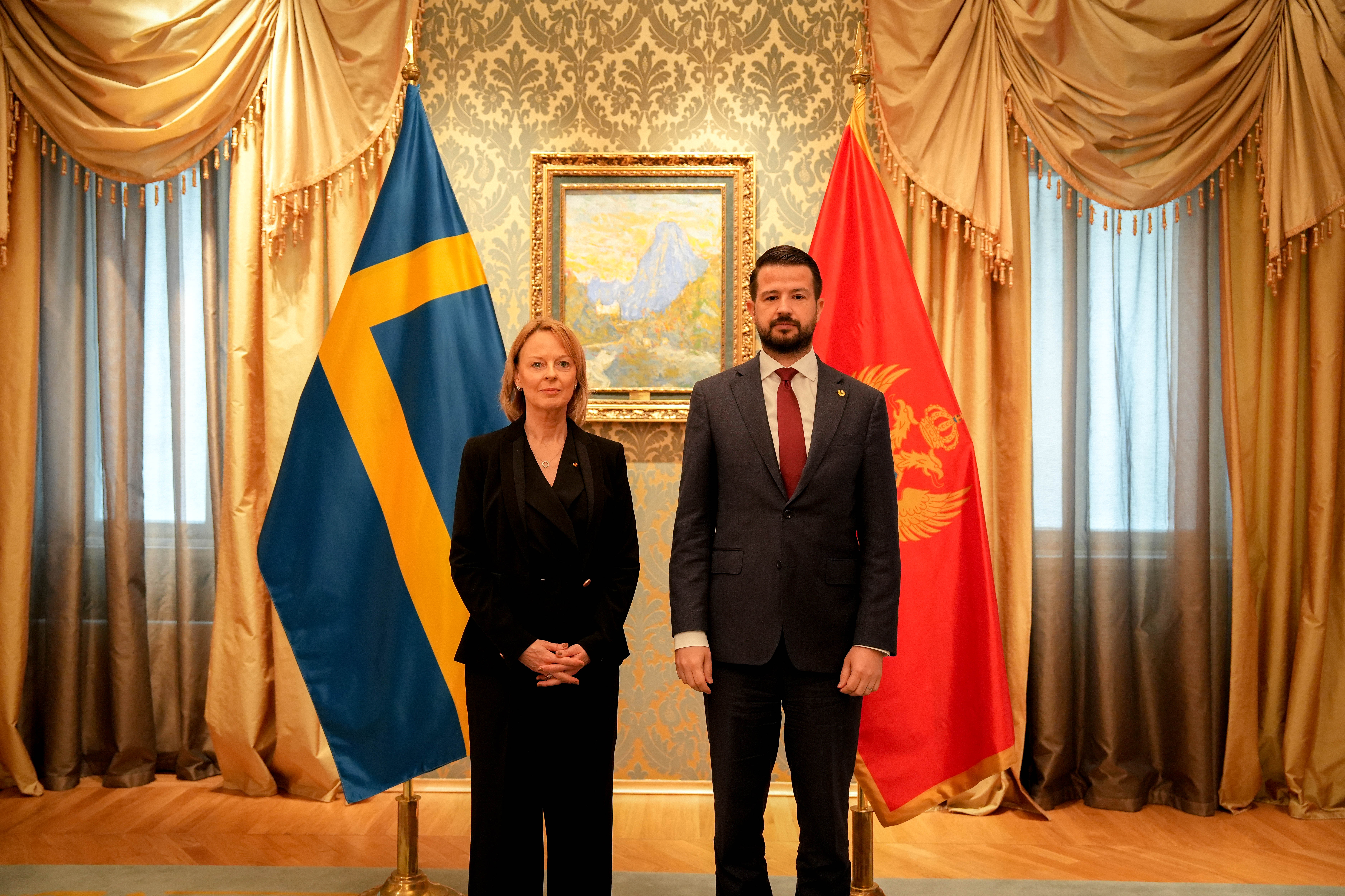 Milatović sa ambasadorkom Švedske