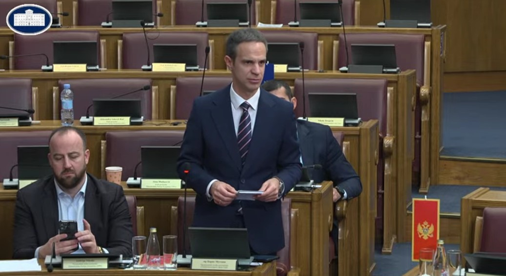 Boris Mugoša (Foto: Skupština Crne Gore/Jutjub)