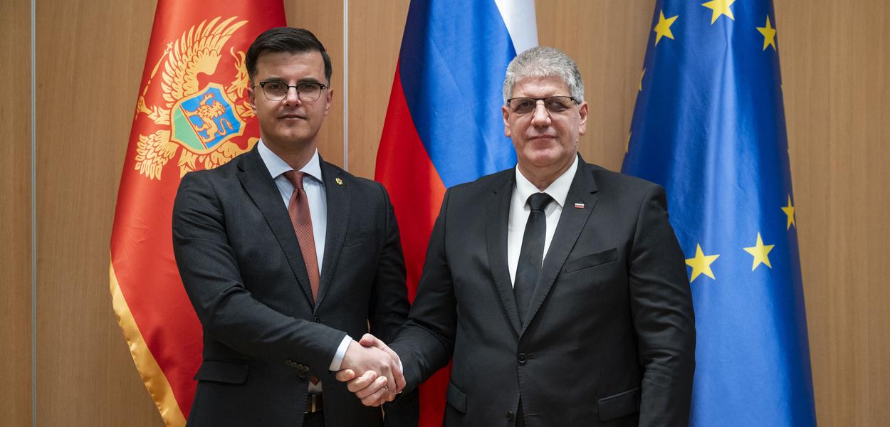 Šaranović i Poklukar (Foto: Bostjan Podlogar/STA)