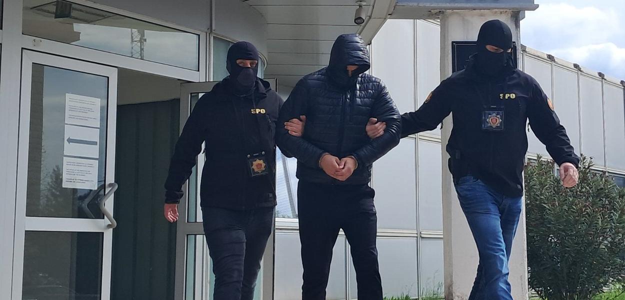 Jedan osumnjičeni saslušan jutros u SPO (Foto: Portal ETV/Marija Žižić)