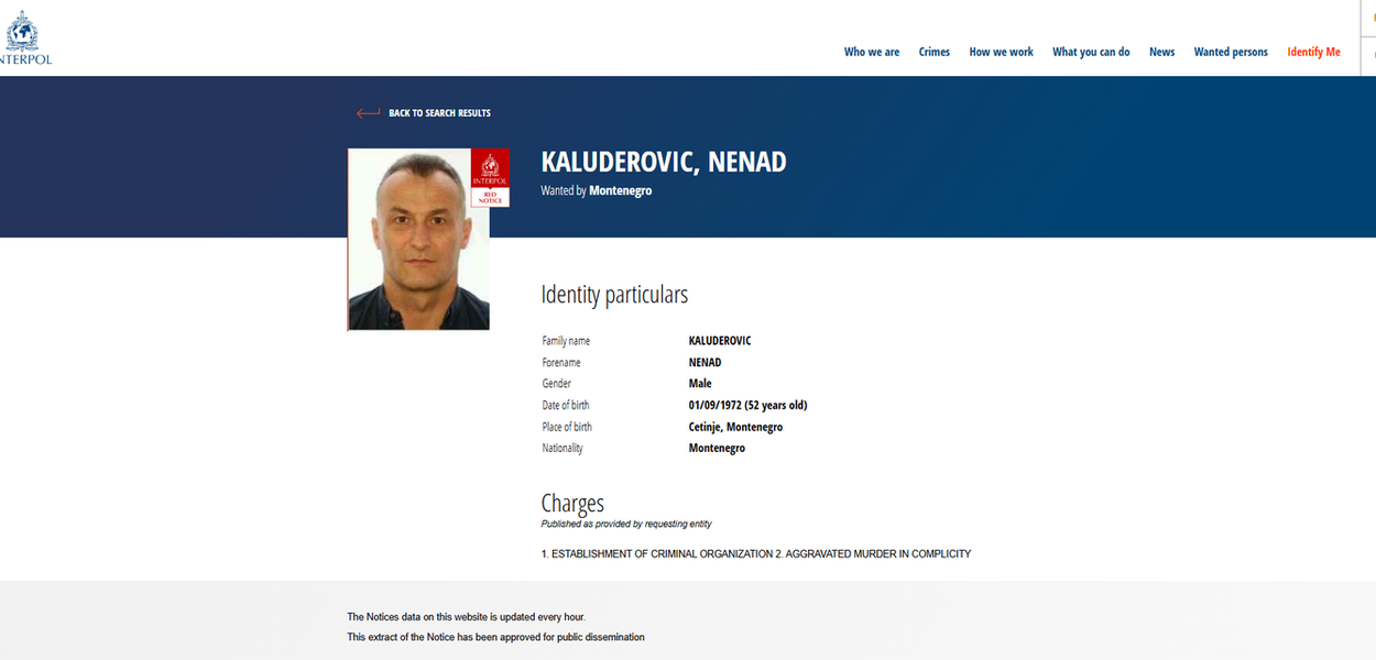 Nenad Kaluđerović (Foto: Interpol)