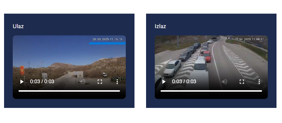GREŠKA ILI NAMJERA: Screenshot sa kamera na graničnom prelazu Sitnica (Foto: Portal ETV)