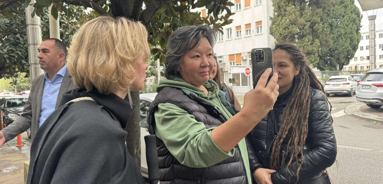Smailova ispred Višeg suda u Podgorici  (Foto: Portal ETV)