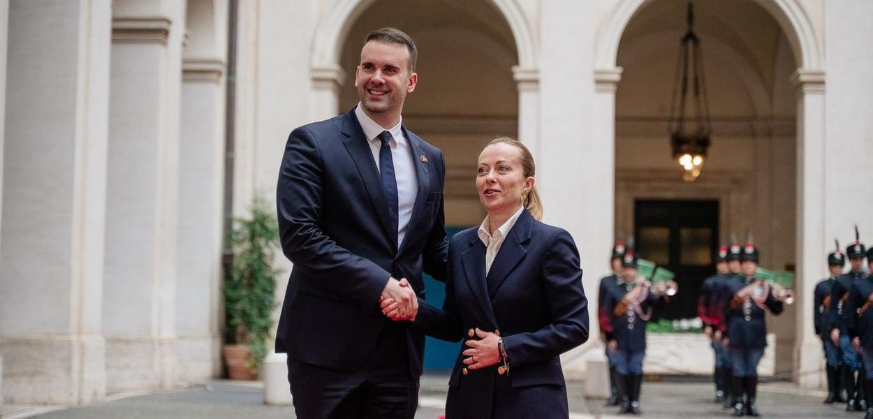 Spajić i Meloni (Foto: Milojko Spajić - X)