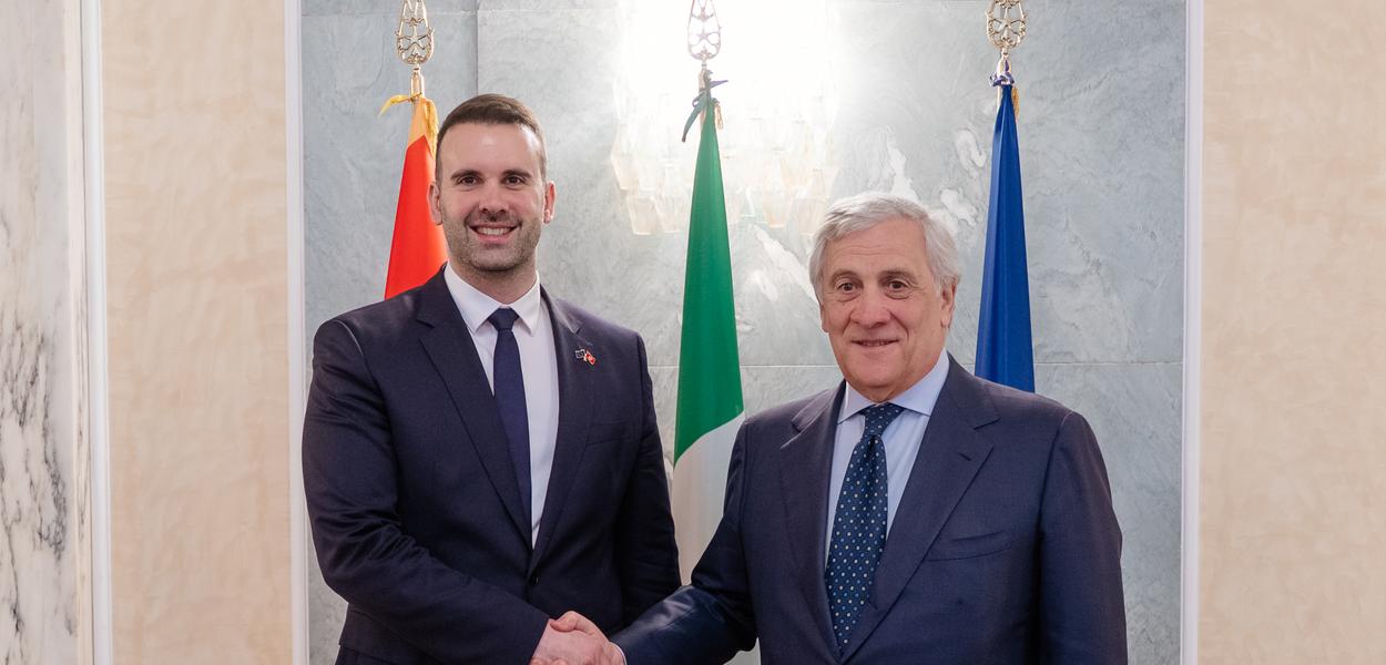 Spajić i Tajani (Foto: Vlada Crne Gore)