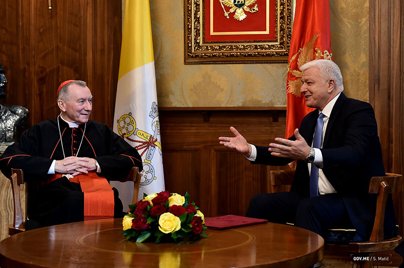 Podgorica, 27. jun 2018: Kardijal Pjetro Parolin i premijer Duško Marković