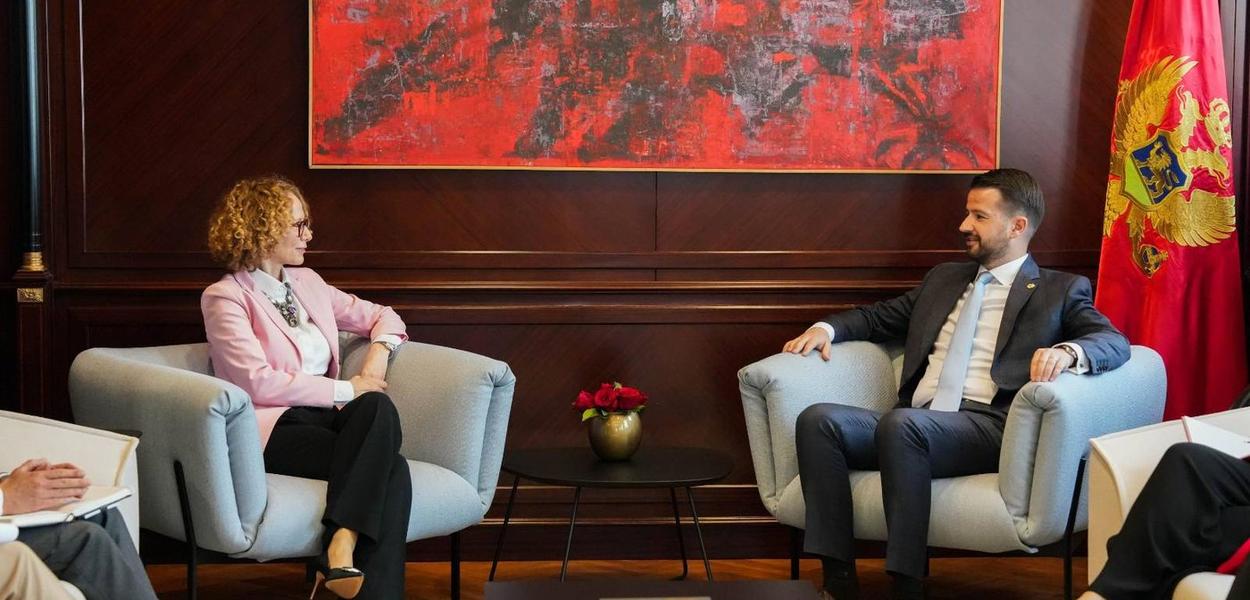 Šekerinska i Milatović (Foto: Kabinet predsjednika Crne Gore)