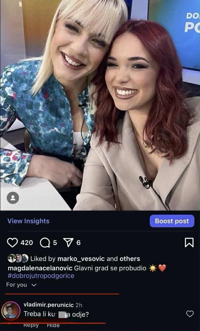 Prijetnje Vladimira Peruničića