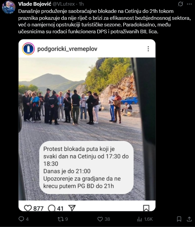 Vlade Bojović dezinformacija