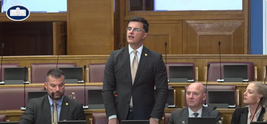 Danilo Šaranović (Foto: Skupština Crne Gore/Jutjub)