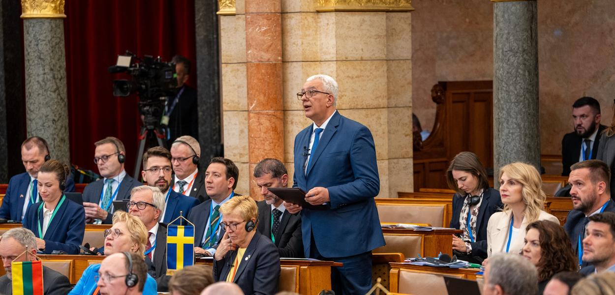 Mandić na Konferenciji predsjednika parlamenata zemalja EU (Foto: Skupština Crne Gore )