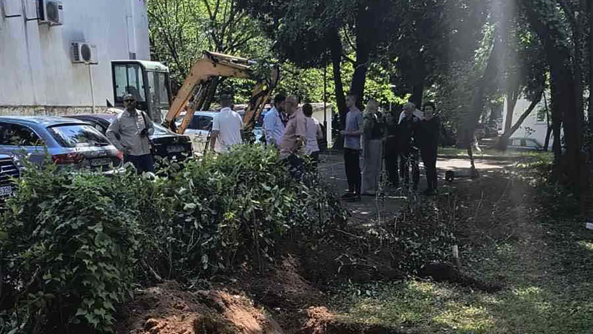 Sa današnjeg spontanog okupljanja građana (Foto: Portal ETV)