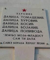 MLADOST PALA ZA NOVU MLADOST: Obilježje u Herceg Novom za sjećanje na pet Danica