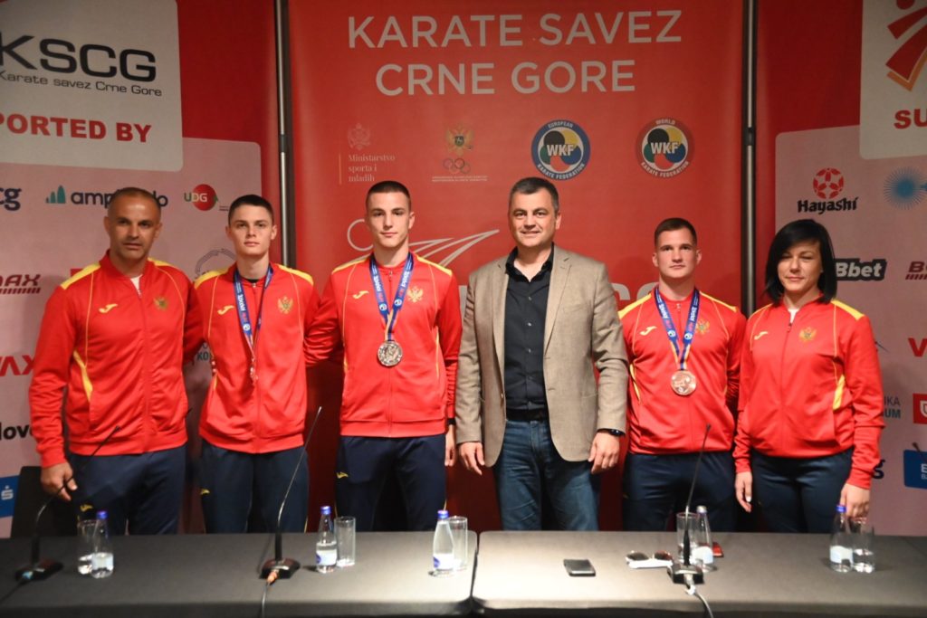 Sa konferencije za medije (Foto: Karate savez Crne Gore)