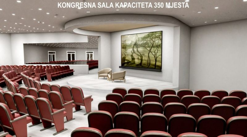 Kongresna sala u sklopu Centra za posjetioce na Duklji